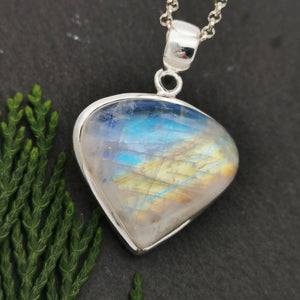 Teardrop Moonstone Crystal Simple Necklace
