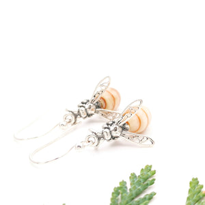 Cute Bee Earrings Dangle Nature Jewellery